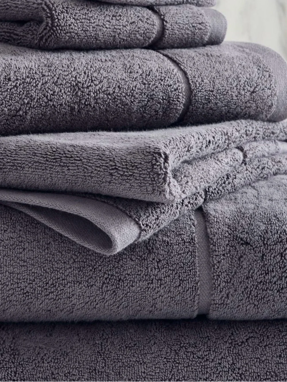 West Elm Luxury Spa Bath Towel (Charcoal)